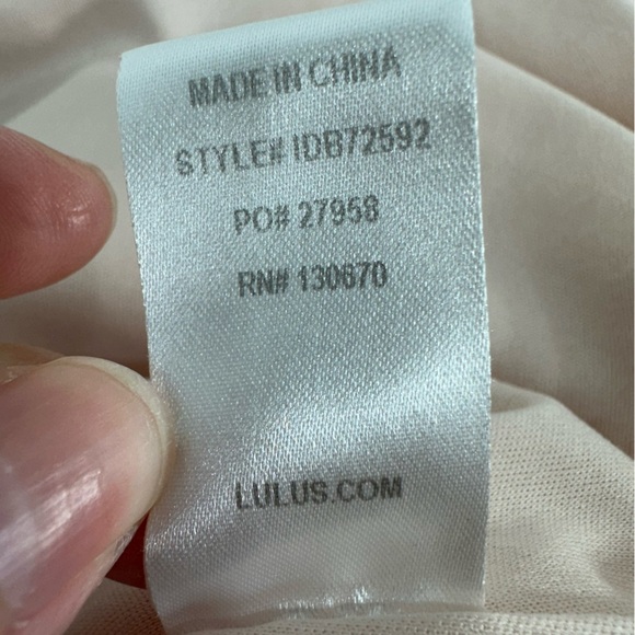 Lulus Call My Name Blush Pink low cowl back formal gown size S - Picture 14 of 16